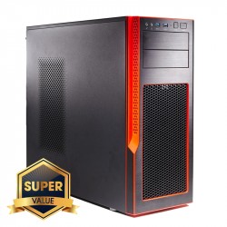 Supermicro Server Mid-Tower Chassis (Red . Trim).